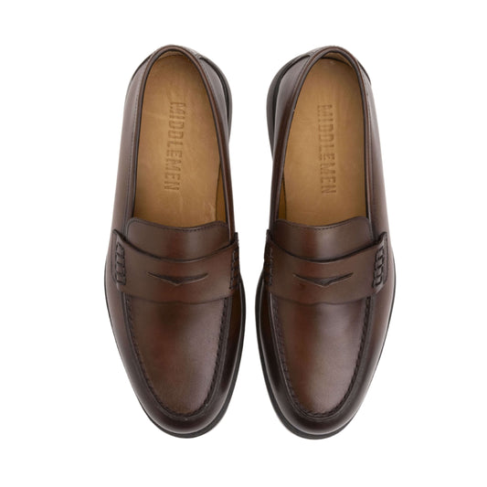 Francesca Moccasin – Black / Dark Brown Leather