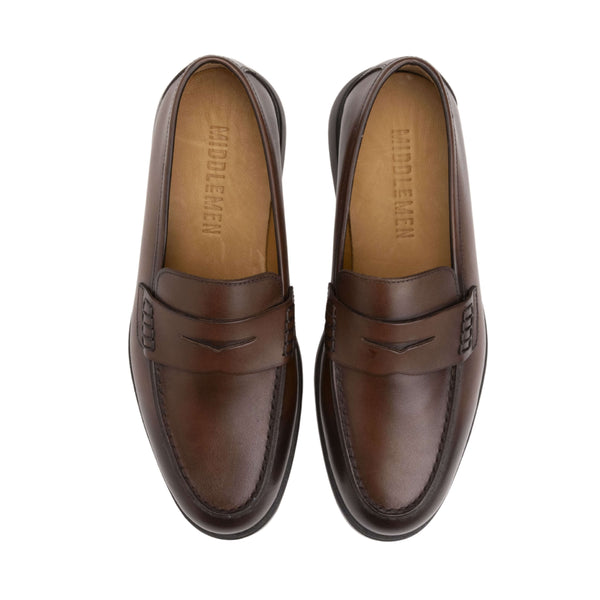 Francesca Moccasin – Black / Dark Brown Leather