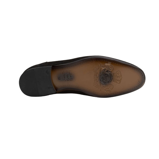 Lucia Loafer - Graphic Black Suede
