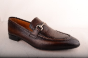Bianca Loafer - Brown Leather & Gold Buckle